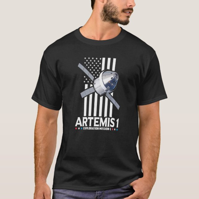 Camiseta Artemis 1 Misión de Exploración 1 Vuelo de prueba  (Anverso)