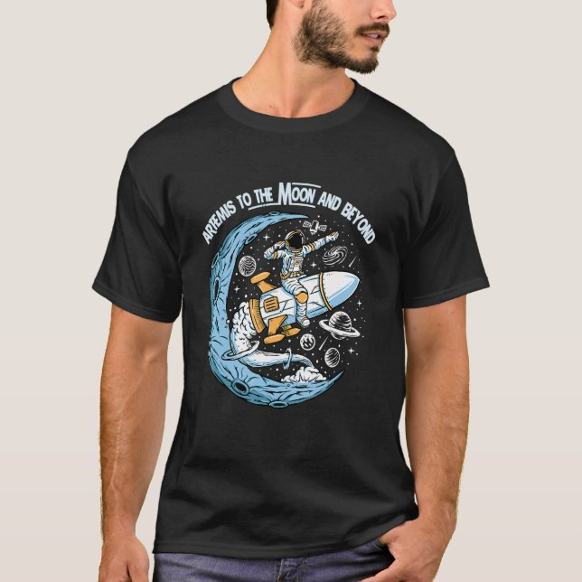 Camiseta Artemis 1 SLS Rocket Launch Mission To The Moon An (Anverso)