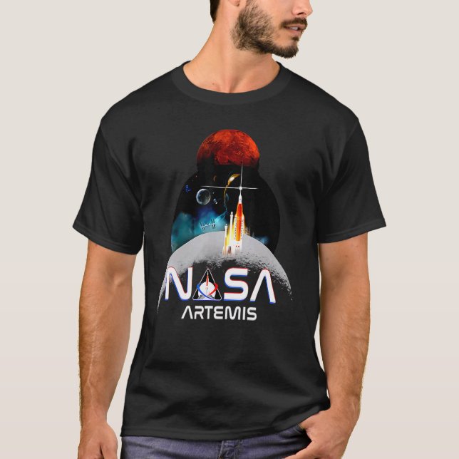 Camiseta Artemis 1 SLS Rocket Launch Mission To The Moon An (Anverso)