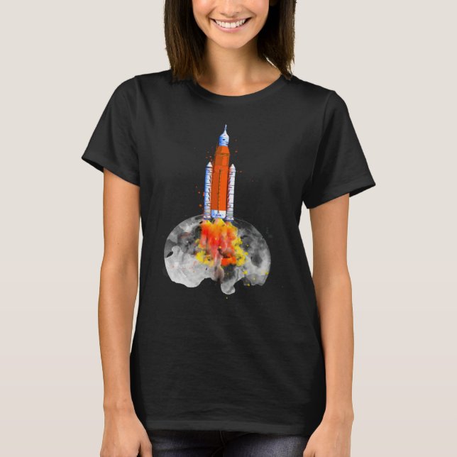 Camiseta Artemis 1 SLS Rocket Launch Mission To The Moon An (Anverso)
