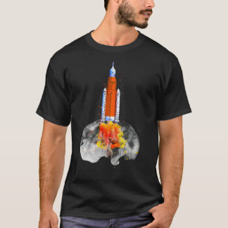 Camiseta Artemis 1 SLS Rocket Launch Mission To The Moon An