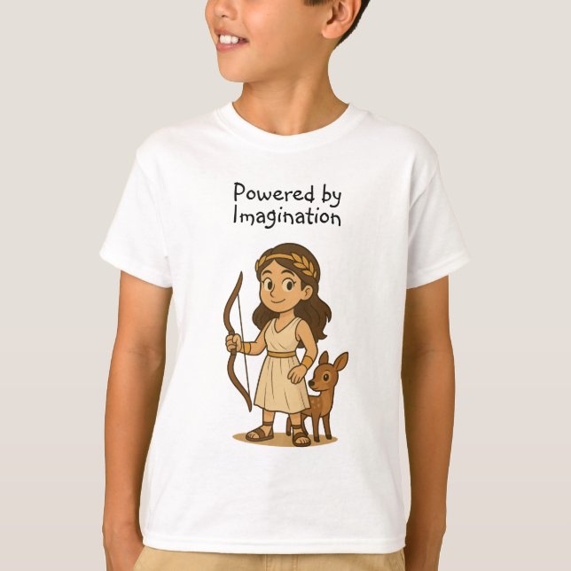 Camiseta Artemis Bebé de Dibujos Animados Lindo Potenciado  (Anverso)