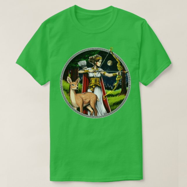 Camiseta Artemis Diosa griega de caza (Diseño del anverso)