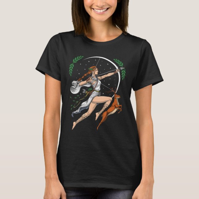 Camiseta Artemis Diosa Griega De Cazar La Antigua Grecia (Anverso)