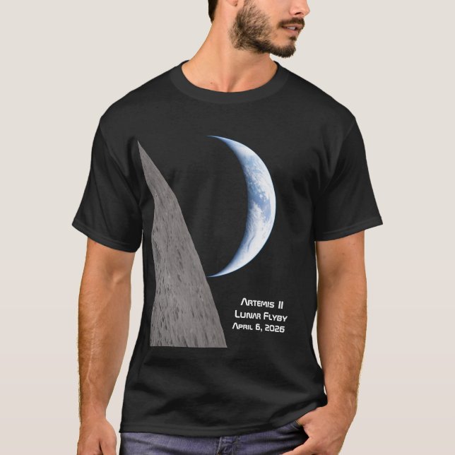 Camiseta Artemis II Lunar Flyby (Anverso)