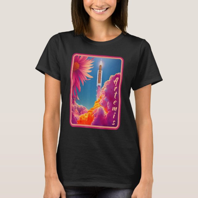 Camiseta Artemis Lanza Elemento SLS Para Mujeres Chicas De  (Anverso)