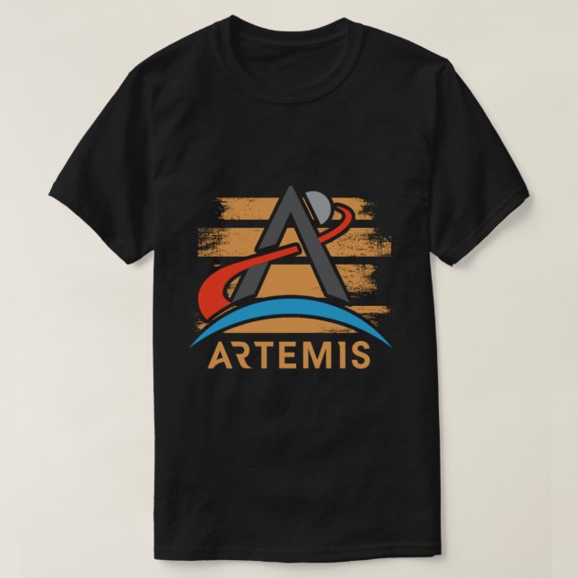 Camiseta artemis nasa vintage (Diseño del anverso)