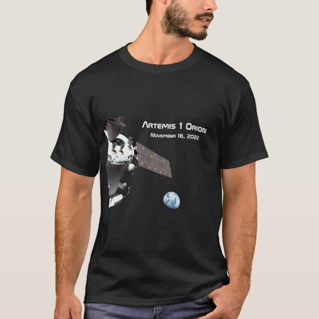 Camiseta Artemis Orion Spacecraft Blue Marble (Anverso)