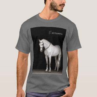 Camiseta ArtEquestre equestrista moda caballo blanco