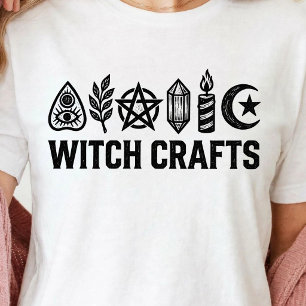 Camiseta Artes de Brujas Símbolos Místicos de Brujería Hall