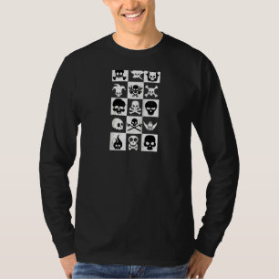 Camiseta Artes De Calavera De Cránulos Pirata Skeleton Muer