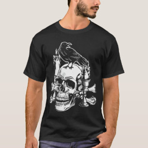Camiseta Artes de Halloween espeluznantes de huesos de cuer