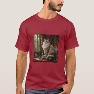 Camiseta Artes de pintura al gato