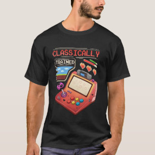 Camiseta Artes de Píxeles de Jugador de Arcade Retro con En