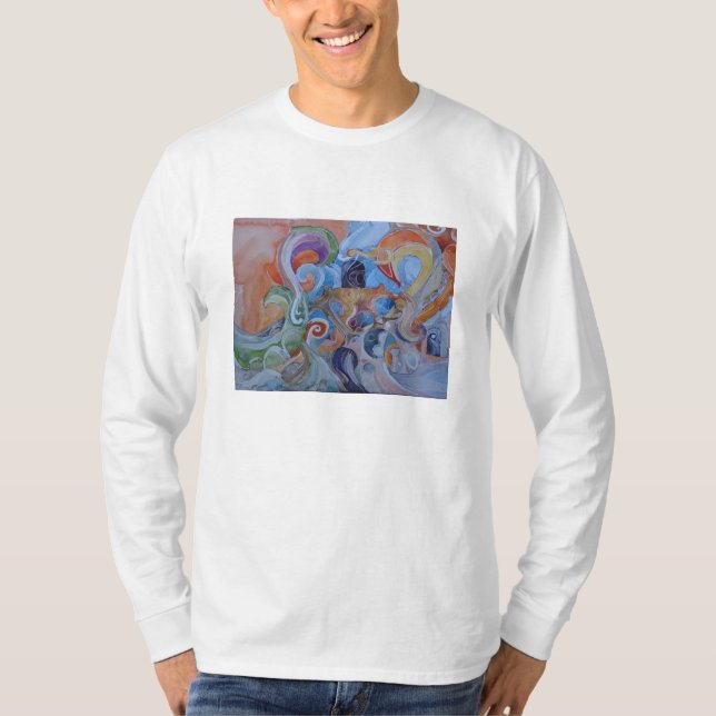 Camiseta Artes de Shayne Ely - cosa impresionante de Swirly (Anverso)