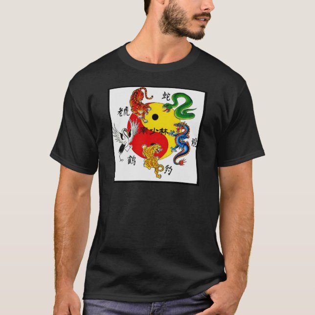CAMISETA ARTES MARCIALES 5 ANIMALES (Anverso)