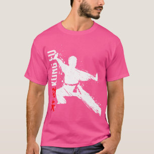 Camiseta Artes Marciales Chino Kung Fu luchando contra el d