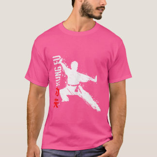 Camiseta Artes Marciales Chino Kung Fu luchando contra el d
