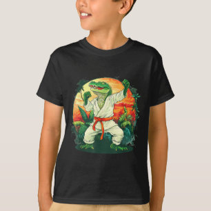 Camiseta Artes Marciales Cocodrilo Animal MMA Taekwondo Kar