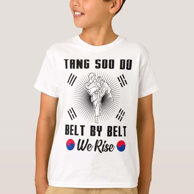 Camiseta Artes marciales coreanas Karate Tang Soo Do Blac (Anverso)