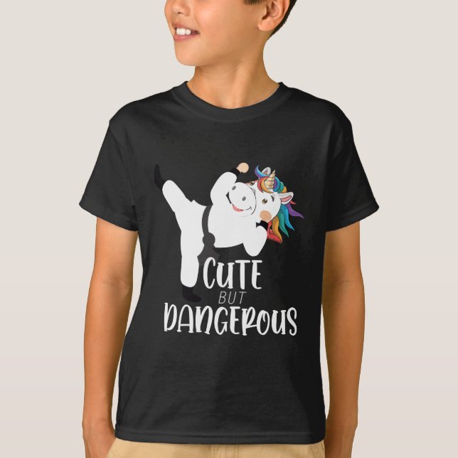 Camiseta Artes marciales cortas son peligrosas, karate unic (Anverso)