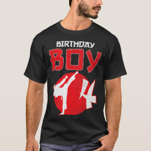 Camiseta Artes Marciales Cumpleaños 4 Años Karate Taekwondo