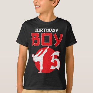 Camiseta Artes Marciales Cumpleaños 5 Años Karate Taekwondo