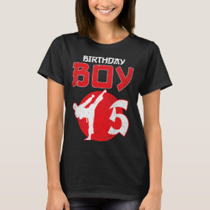 Camiseta Artes Marciales Cumpleaños 5 Años Karate Taekwondo