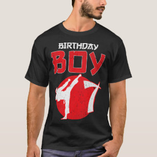 Camiseta Artes Marciales Cumpleaños 7 Años Karate Taekwondo