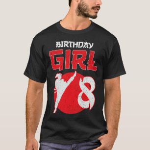 Camiseta Artes Marciales Cumpleaños 8 Años Karate Taekwondo