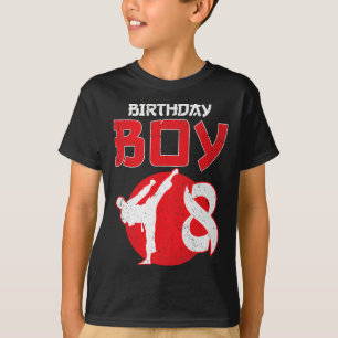 Camiseta Artes Marciales Cumpleaños 8 Años Karate Taekwondo