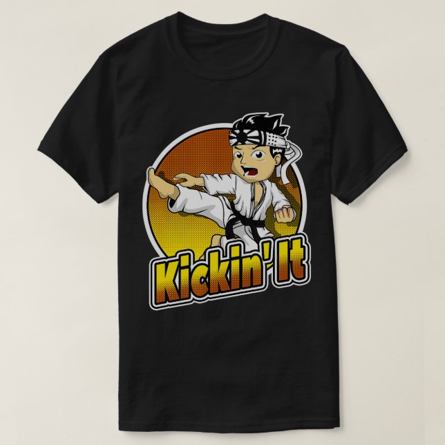 Camiseta Artes marciales dan karate a los chicos que lo pat (Diseño del anverso)