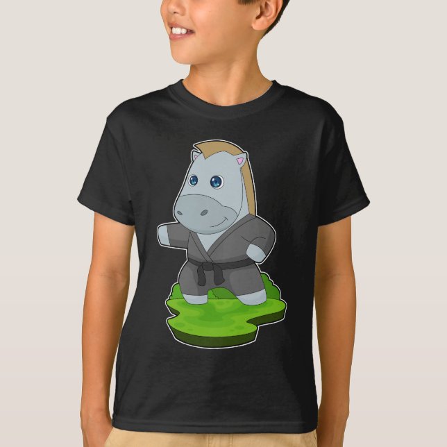 Camiseta Artes marciales de caza de caballos (Anverso)