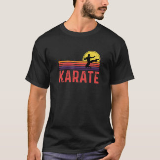 Camiseta Artes Marciales de Karate Vintage Clásico Retro At