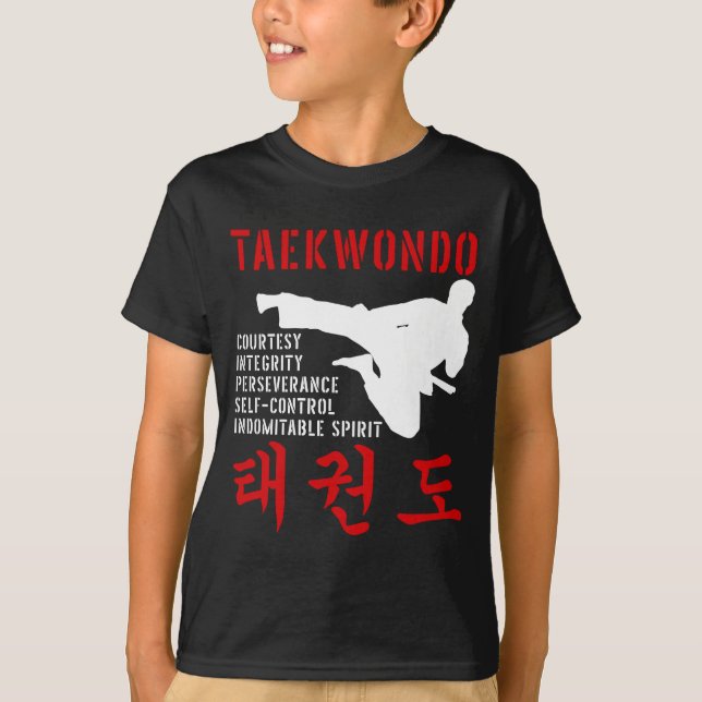 Camiseta Artes marciales de Taekwondo (Anverso)