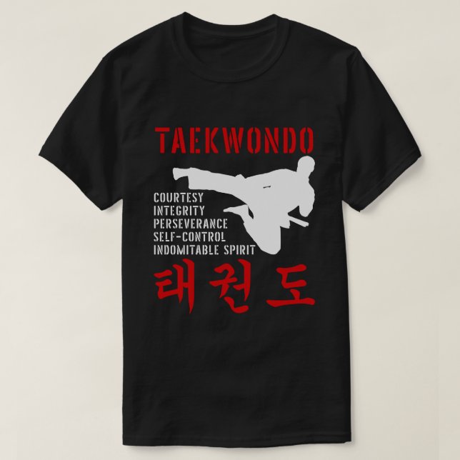 Camiseta Artes marciales de Taekwondo (Diseño del anverso)