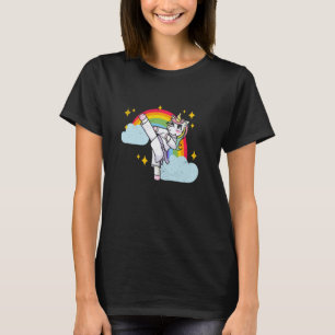 Camiseta Artes Marciales Divertidas de Karate Unicornio de