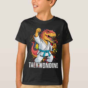 Camiseta Artes marciales divertidas Karate Taekwondo Dino A
