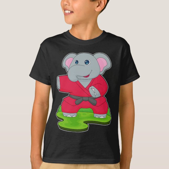 Camiseta Artes marciales elefantes (Anverso)