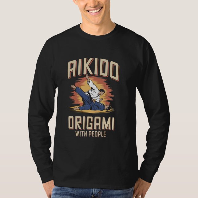 Camiseta Artes marciales japonesas de origen del Aikido par (Anverso)