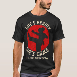 Camiseta Artes Marciales Maven Belleza Y Grace Karate Kick