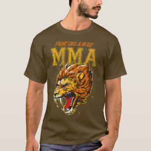 Camiseta Artes marciales mixtas de león MmaMotivation Beght