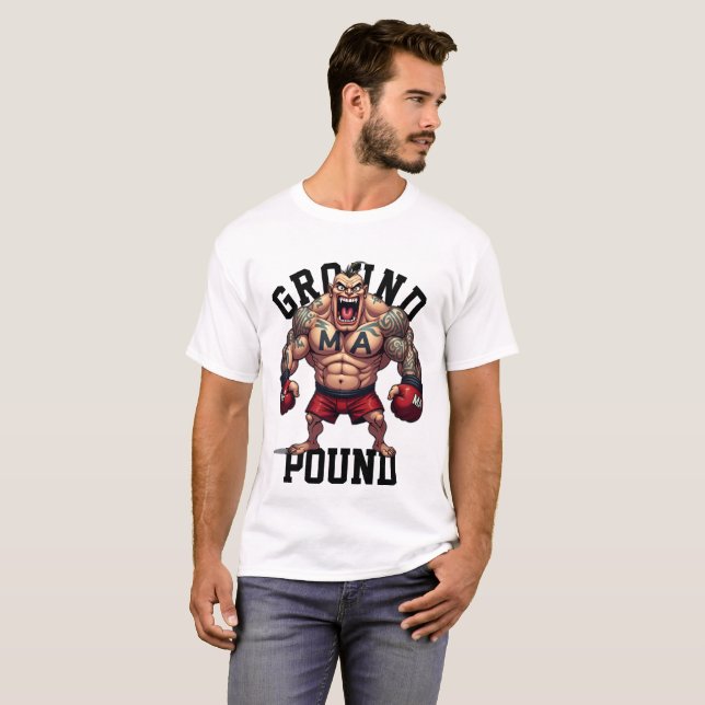 Camiseta Artes marciales mixtas MMA FIGHTER GROUND POUND (Anverso completo)
