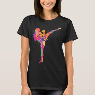 Camiseta Artes Marciales Muay Thai Niños Mujeres Chicas Kic