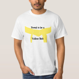 Camiseta Artes marciales orgullosos ser una correa amarilla