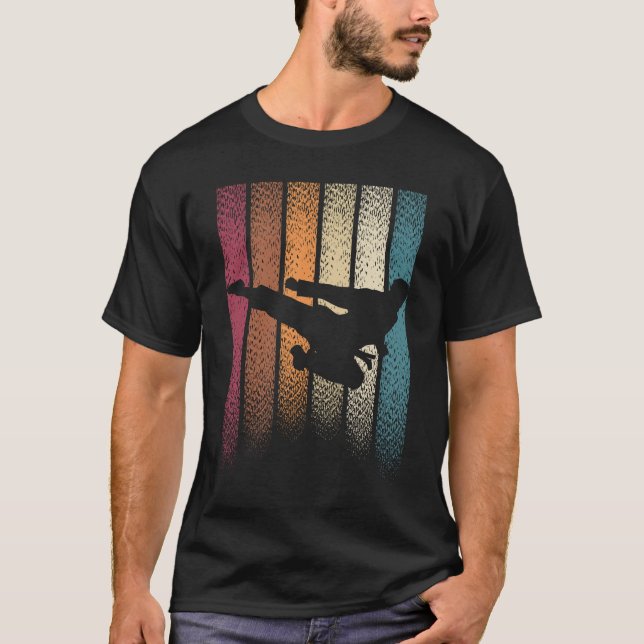 Camiseta Artes Marciales Retro Vintage (Anverso)