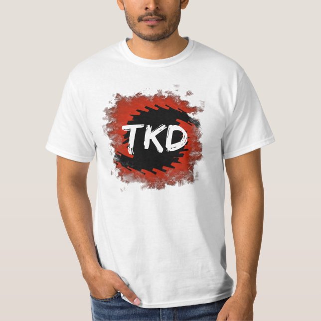 Camiseta Artes marciales rojos y huracán negro de TKD (Anverso)