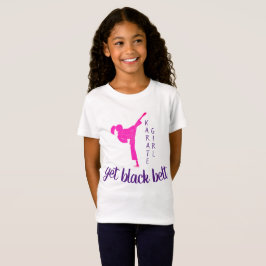 Camiseta Artes marciales rosadas púrpura moderna Chica