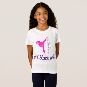 Camiseta Artes marciales rosadas púrpura moderna Chica