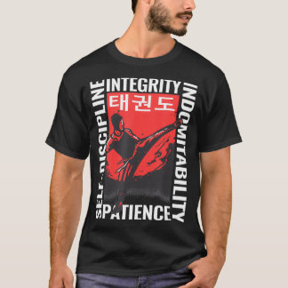 Camiseta artes marciales taekwondo cosecha para hombres gra